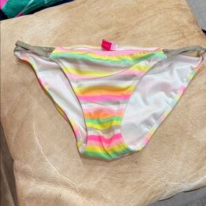 Victoria's Secret Pastel Striped Bikini Bottom